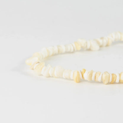 Pineapple Island Canggu Puka Shell Surfer Necklace - White