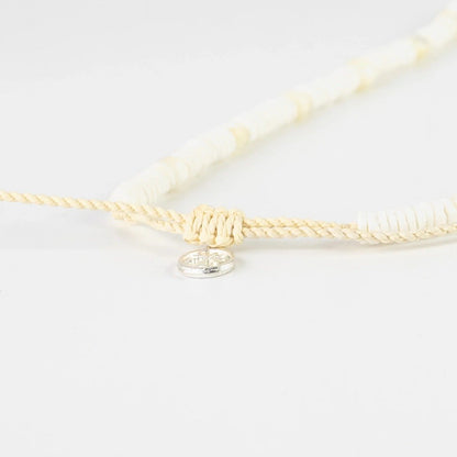 Pineapple Island Madasari Beach Mother of Pearl Shell Necklace - White