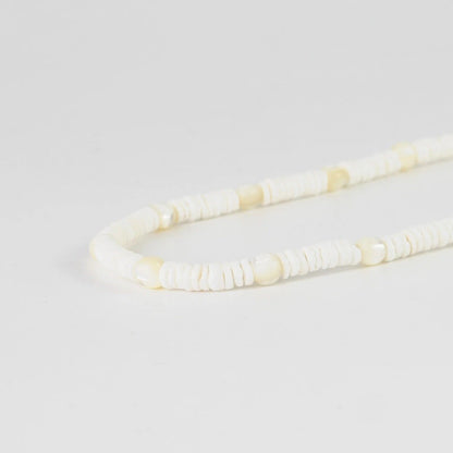 Pineapple Island Madasari Beach Mother of Pearl Shell Necklace - White