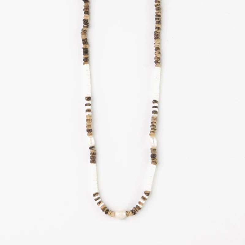 Pineapple Island Kauai Puka Shell &amp; Pearl Necklace