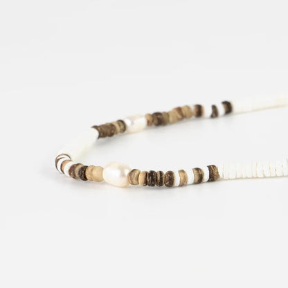 Pineapple Island Kauai Puka Shell & Pearl Necklace