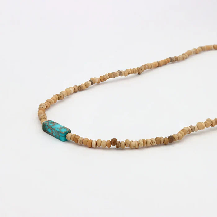 Pineapple Island Natural Coconut Bead Adjustable Necklace