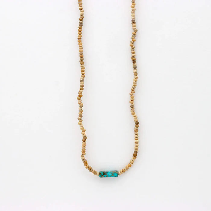 Pineapple Island Natural Coconut Bead Adjustable Necklace