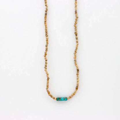 Pineapple Island Natural Coconut Bead Adjustable Necklace