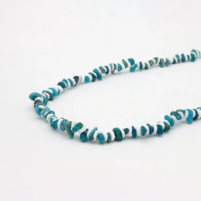 Pineapple Island Troca Shell Necklace - Blue / White