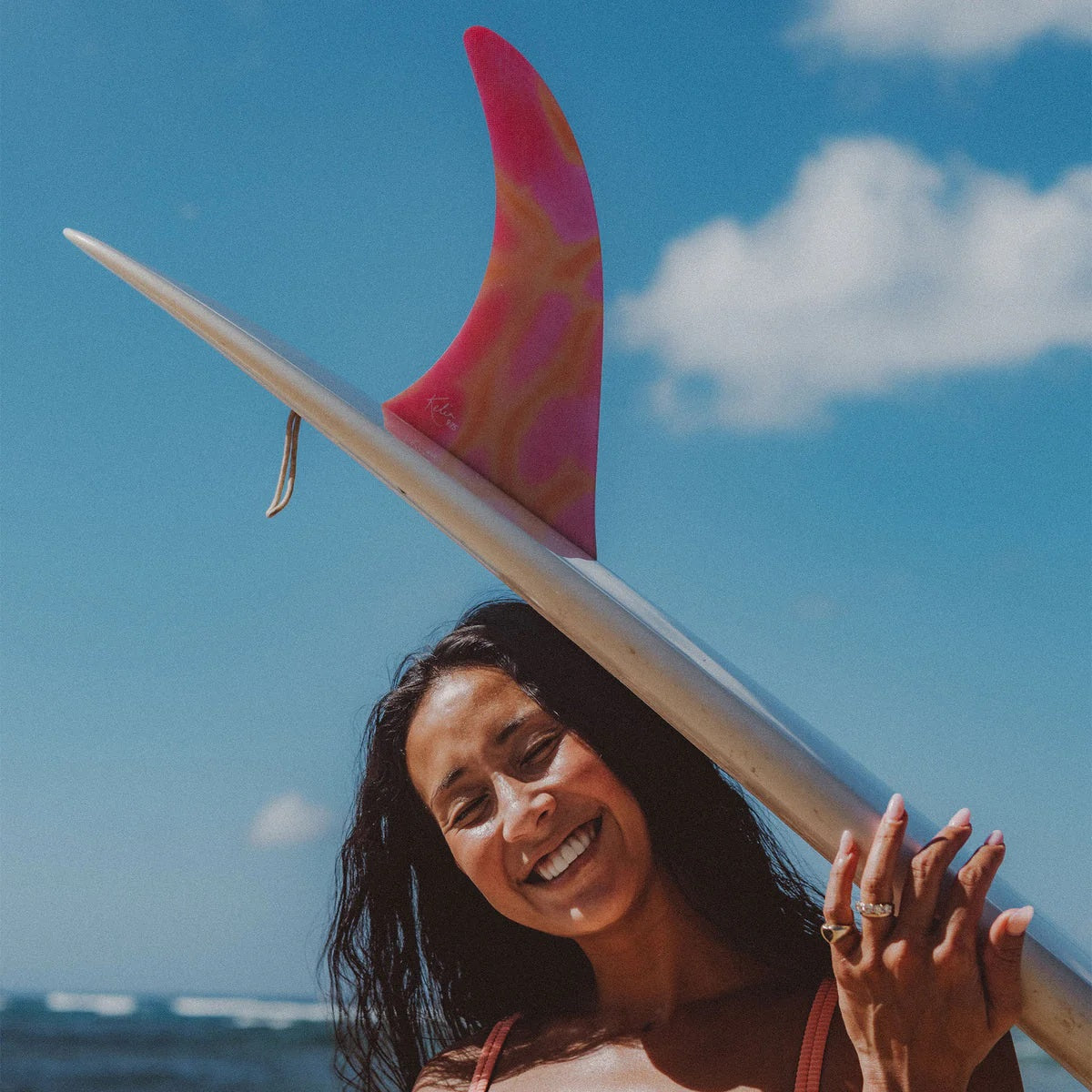 FCS II Kelia Moniz PG Longboard Fin 9.75inch - Sunset Glass