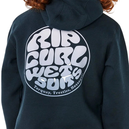 Rip Curl Wetsuit Icon Kids Hoodie - Navy/White