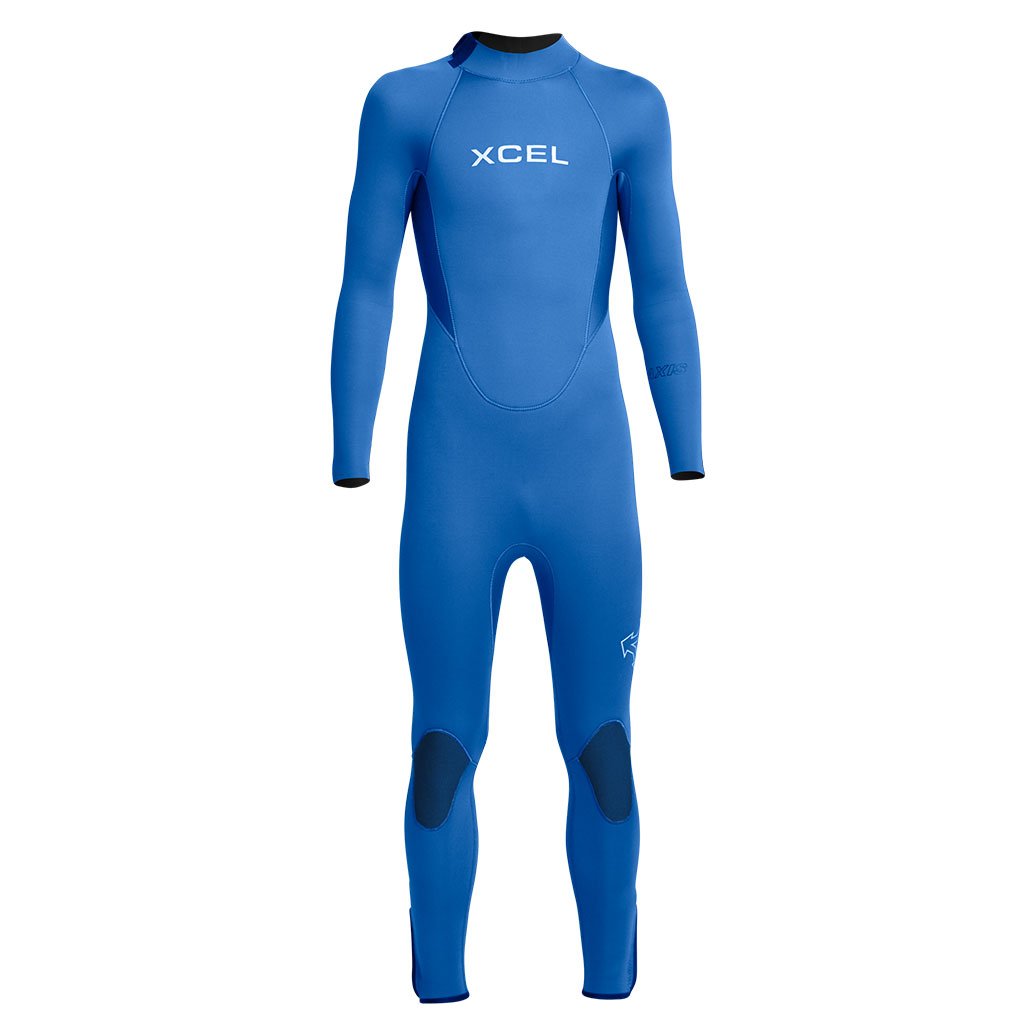 XCEL AXIS 5/4MM BACK ZIP YOUTH WETSUIT IN SAPPHIRE BLUE