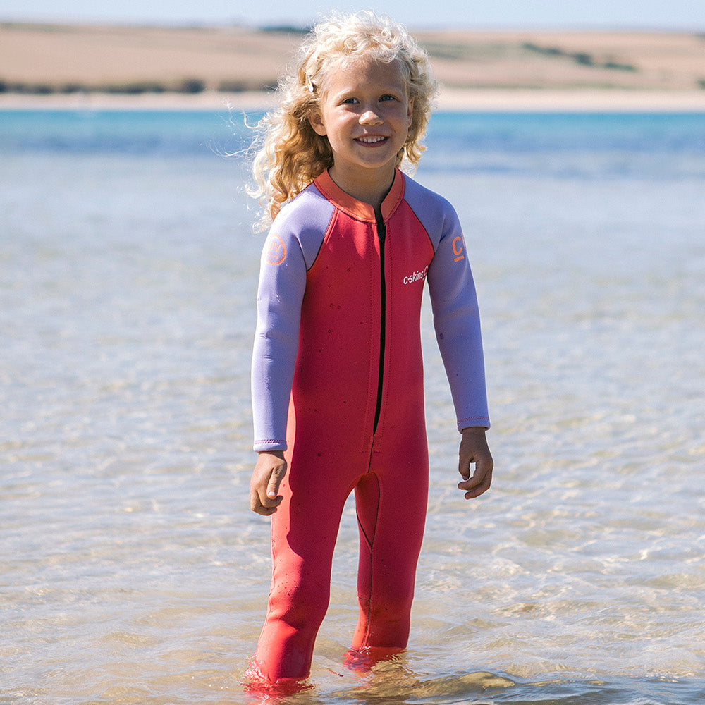 C Skins C-Kid Baby Wetsuit 2025 - Coral/Lilac
