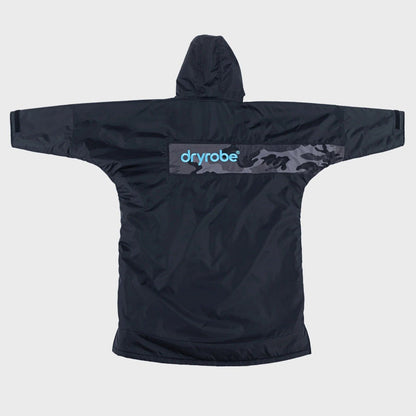 Dryrobe Advance Long Sleeve Remix Kids Changing Robe - Black/Blue/Camo