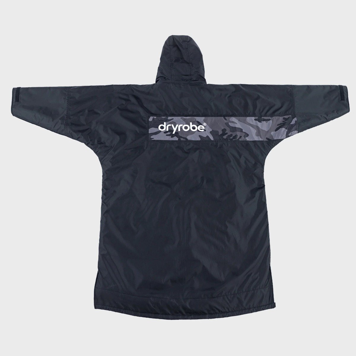 Dryrobe Advance Long Sleeve Remix Kids Changing Robe - Black/Grey/Camo