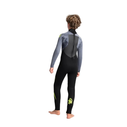 C-Skins Legend 5/4/3mm Junior Back Zip Wetsuit - Black/Tie Dye