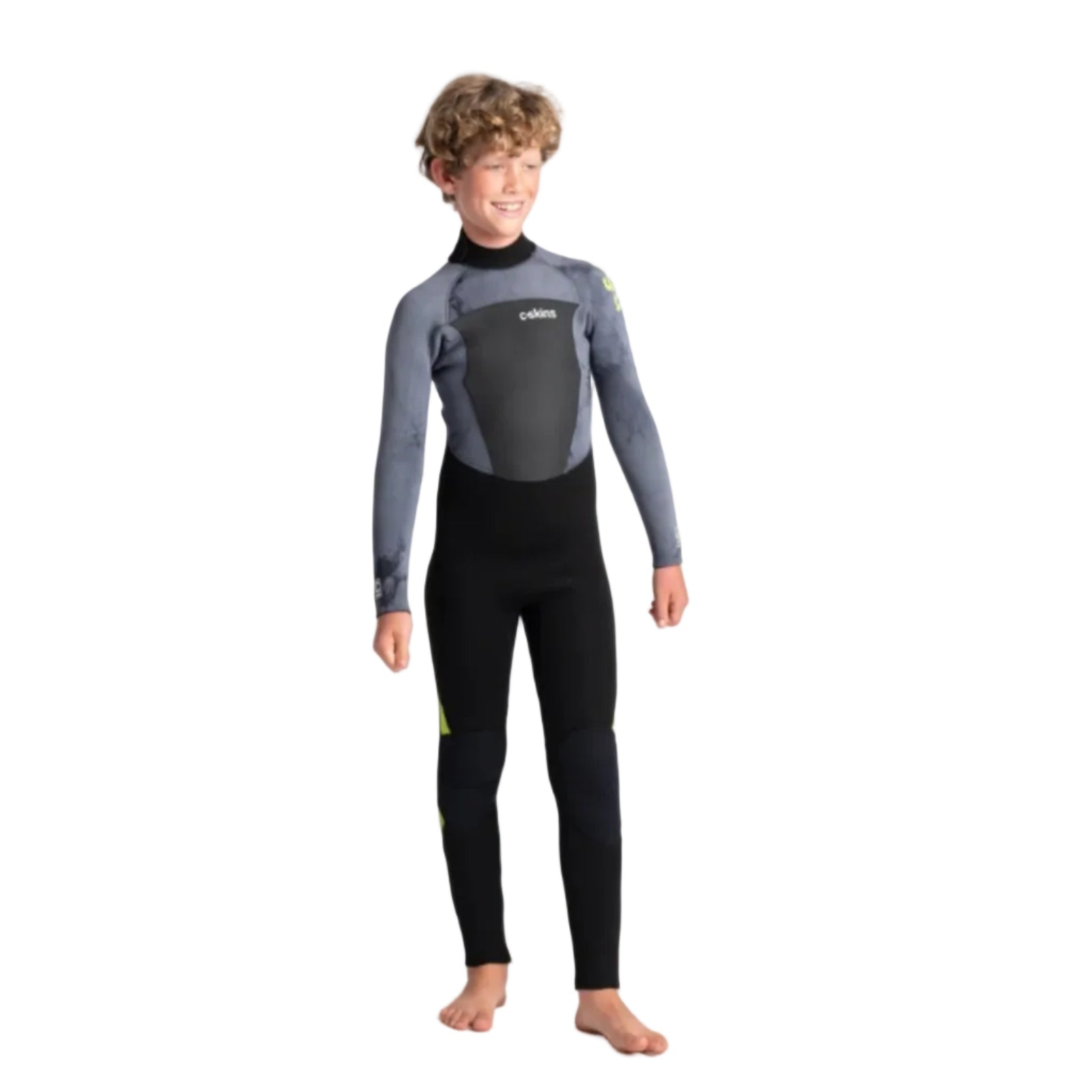C-Skins Legend 5/4/3mm Junior Back Zip Wetsuit - Black/Tie Dye