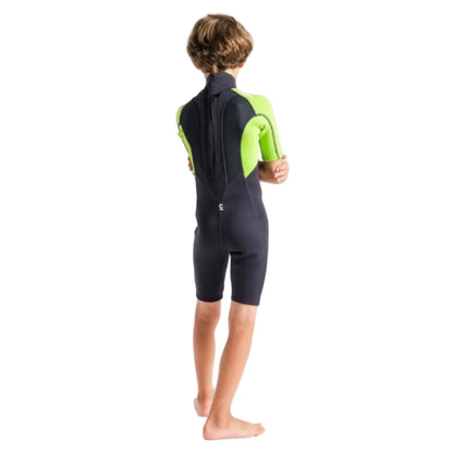 C-Skins Element 3/2mm Kids Shorty Wetsuit 2026 - Anthracite / Lime