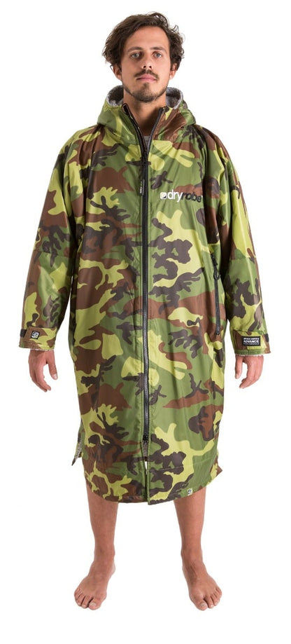 Dryrobe Advanced Long Sleeve 2021 - Camo/Grey - Front