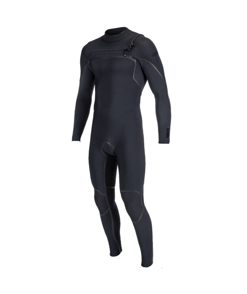 O'Neill Hyperfreak Fire Thermal 3/2+mm Chest Zip Men's Wetsuit in Black