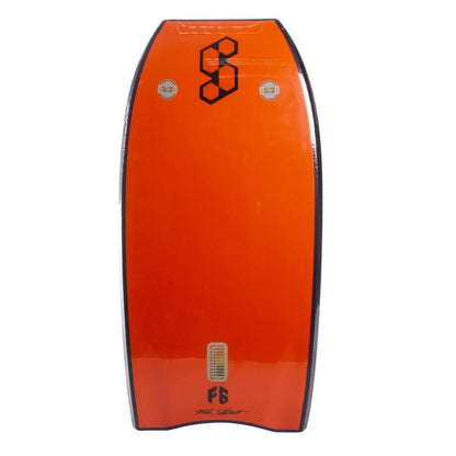Science 42 Launch Tech Cresent Tail Bodyboard back  - Blue Orange