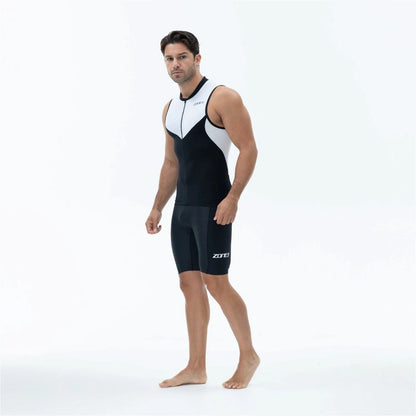ZONE3 Lava Long Distance Swim Shorts - Black