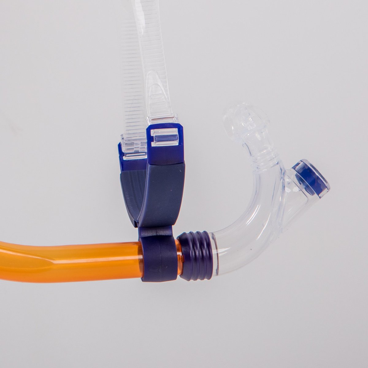 ZONE3 Front Facing Swim Drill Snorkel - Blue/Orange