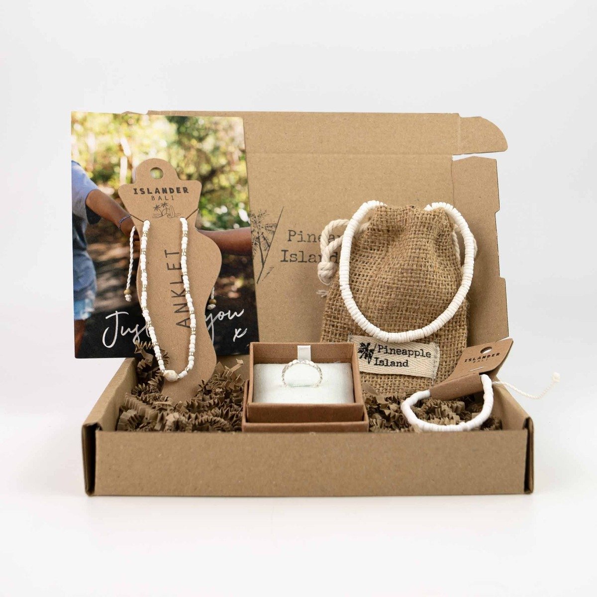 Pineapple Island Letterbox Box Gift Set for Her in White