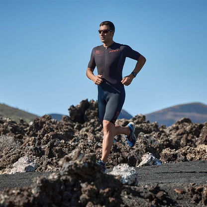 ZONE3 Aeroforce-X II Men's Short Sleeve Trisuit - Black