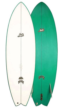 Lost RNF 96 Fish Surfboard - White / Green