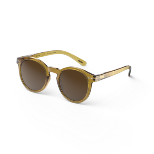 Izipizi #M SUN Unisex Sunglasses in Golden Green