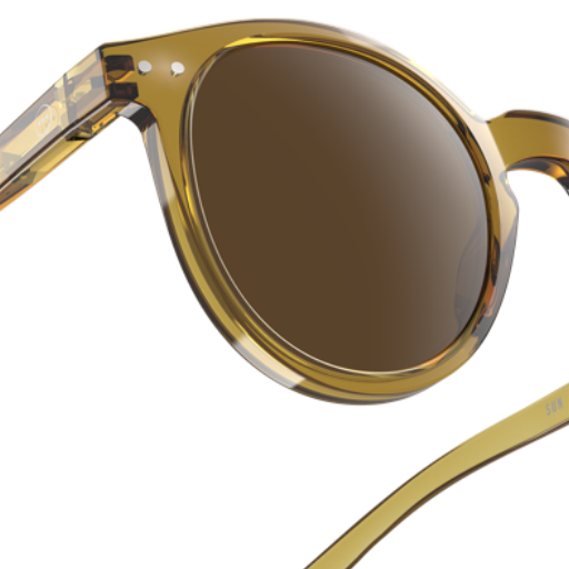 Izipizi #M SUN Unisex Sunglasses in Golden Green