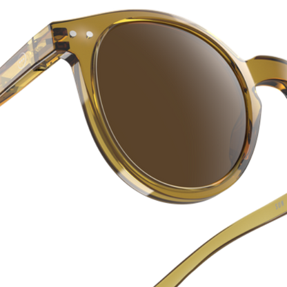 Izipizi #M SUN Unisex Sunglasses in Golden Green