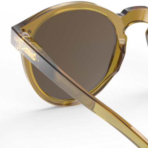 Izipizi #M SUN Unisex Sunglasses in Golden Green