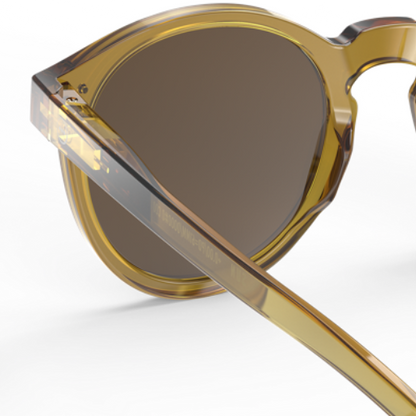 Izipizi #M SUN Unisex Sunglasses in Golden Green