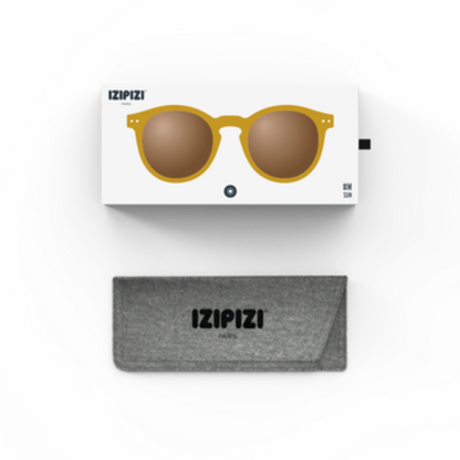 Izipizi #M SUN Unisex Sunglasses in Golden Green