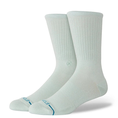 Stance Icon Crew Socks in Pale Blue