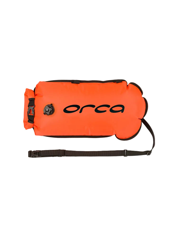 Orca Safety Buoy With Pocket Swimming Accessory - Orange