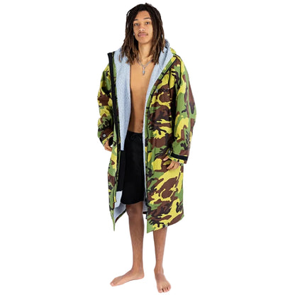 Dryrobe Advance Long Sleeve Changing Robe - Camo / Grey
