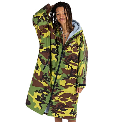 Dryrobe Advance Long Sleeve Changing Robe - Camo / Grey