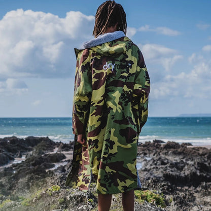Dryrobe Advance Long Sleeve Changing Robe - Camo / Grey