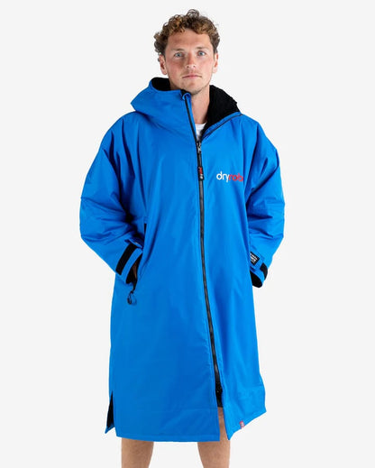Dryrobe Advance Long Sleeve Changing Robe - Cobalt Blue / Black