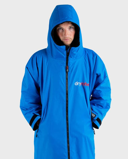 Dryrobe Advance Long Sleeve Changing Robe - Cobalt Blue / Black