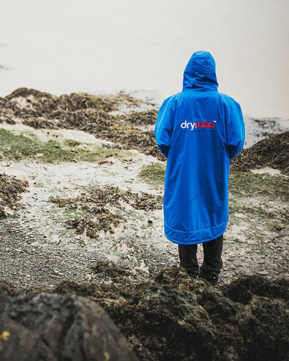 Dryrobe Advance Long Sleeve Changing Robe - Cobalt Blue / Black