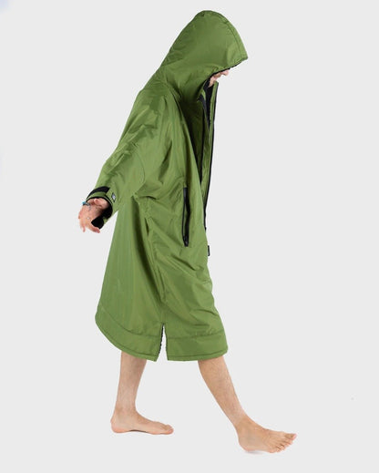 Dryrobe Advance Long Sleeve Changing Robe - Dark Green / Black