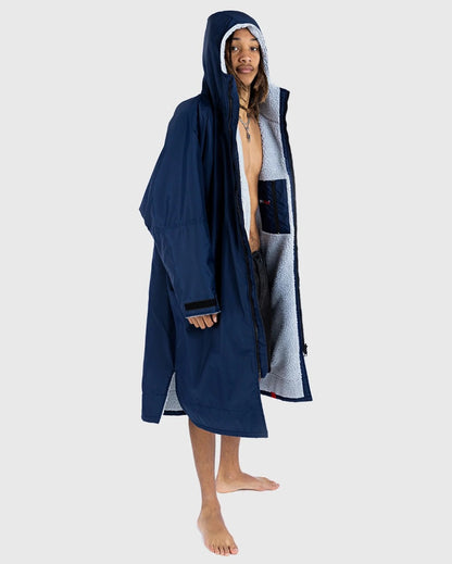 Dryrobe Advance Long Sleeve Change Robe - Navy / Grey