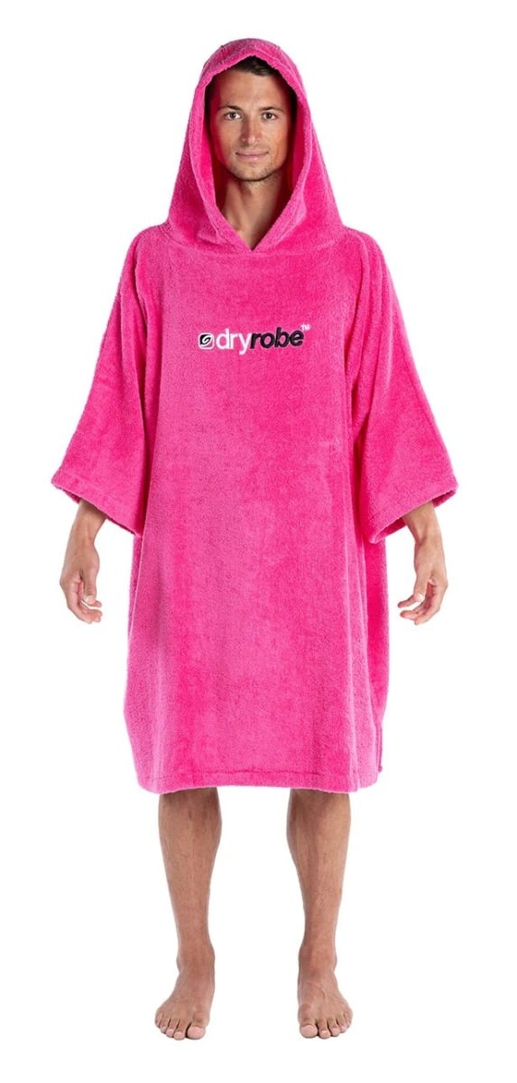 Dryrobe Organic Cotton S/S Towel Robe - Pink