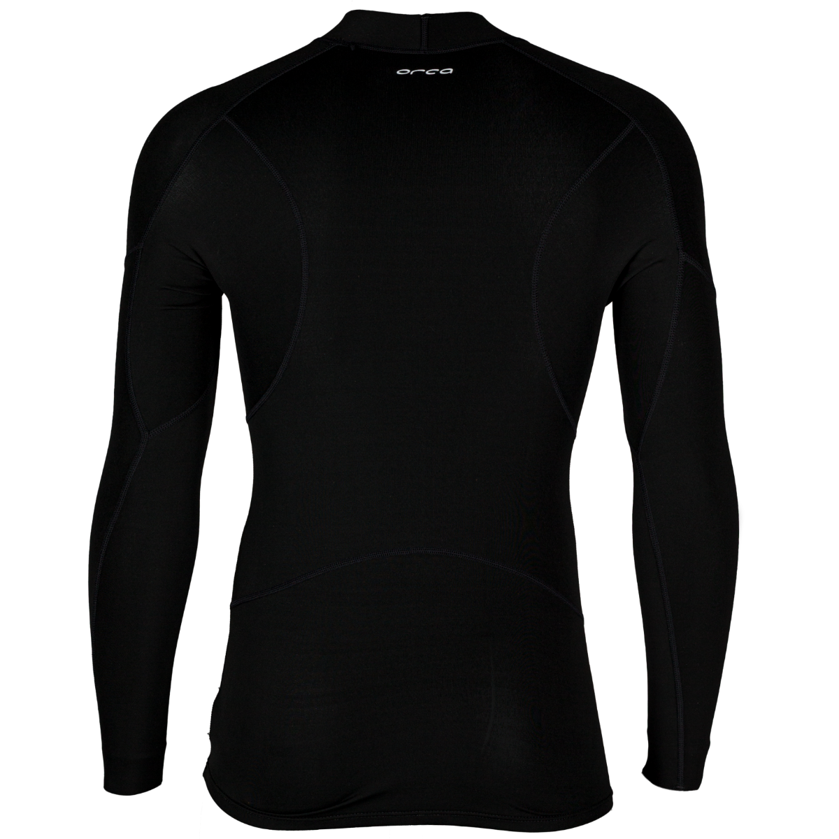Orca Base Layer Mens Long Sleeve Rash Vest - Black - Back
