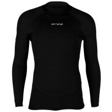 Orca Base Layer Mens Long Sleeve Rash Vest - Black - Front