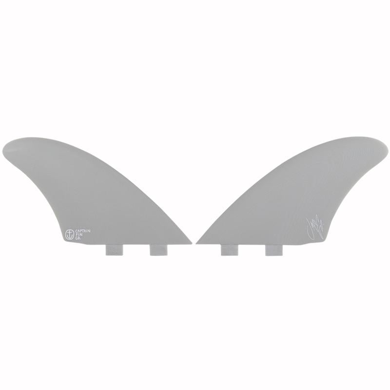 Captain Fin Jeff McCallum Twin Tab Keel Fin Set - Off White