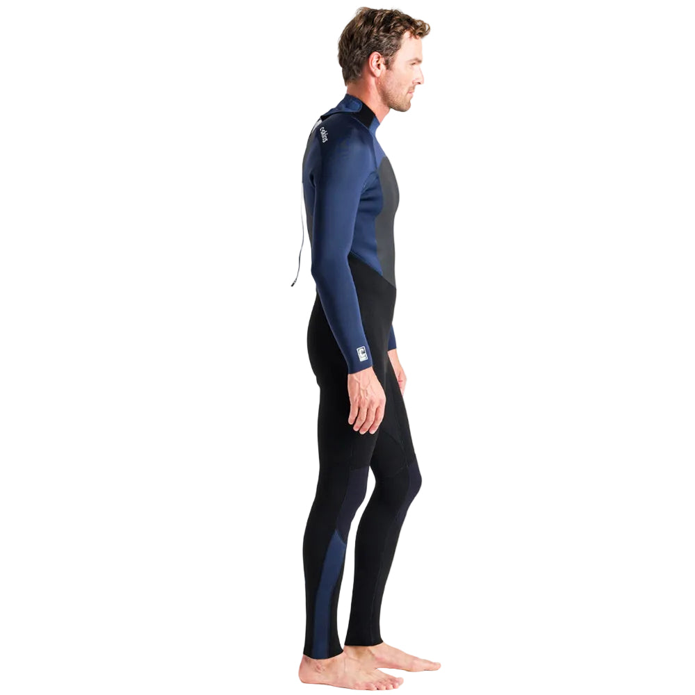 C-Skins Legend 3/2mm Back Zip Wetsuit 2025 - Black/ Bluestone/ Cyan