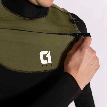 Circle One Icon 5/4/3mm GBS Chest Zip Winter Wetsuit - Green