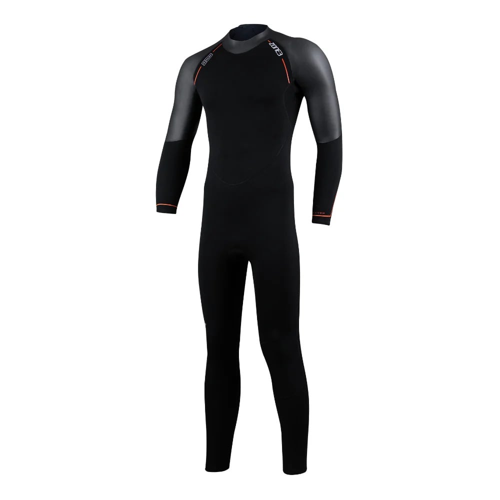 ZONE3 Men's Active-Flex Swim Wetsuit in Black