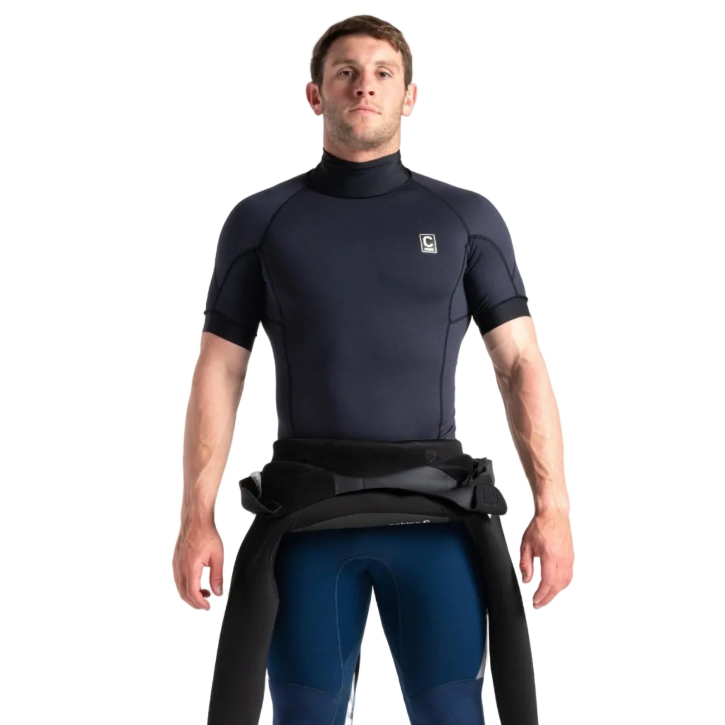 C-Skins HDI Men's Short Sleeve Thermal Rash Vest - Black